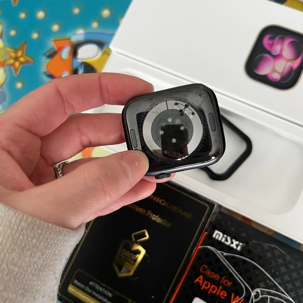 Apple iWatch series 6 with 2 cases and 5 Screen Protectors